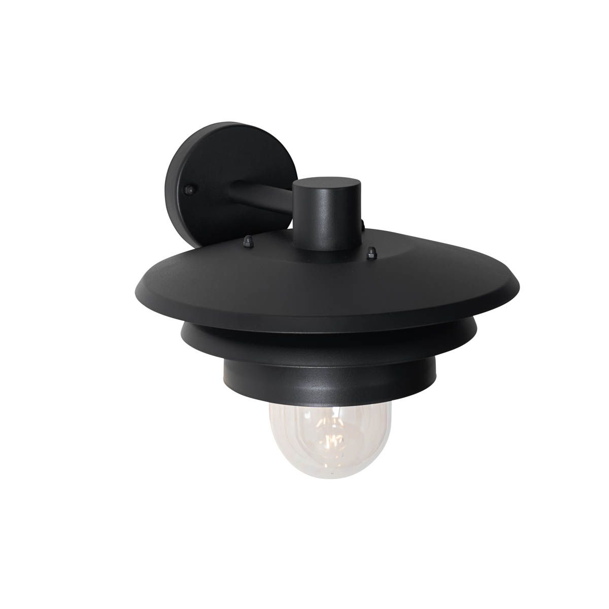 Design buiten wandlamp zwart IP44 - Morty