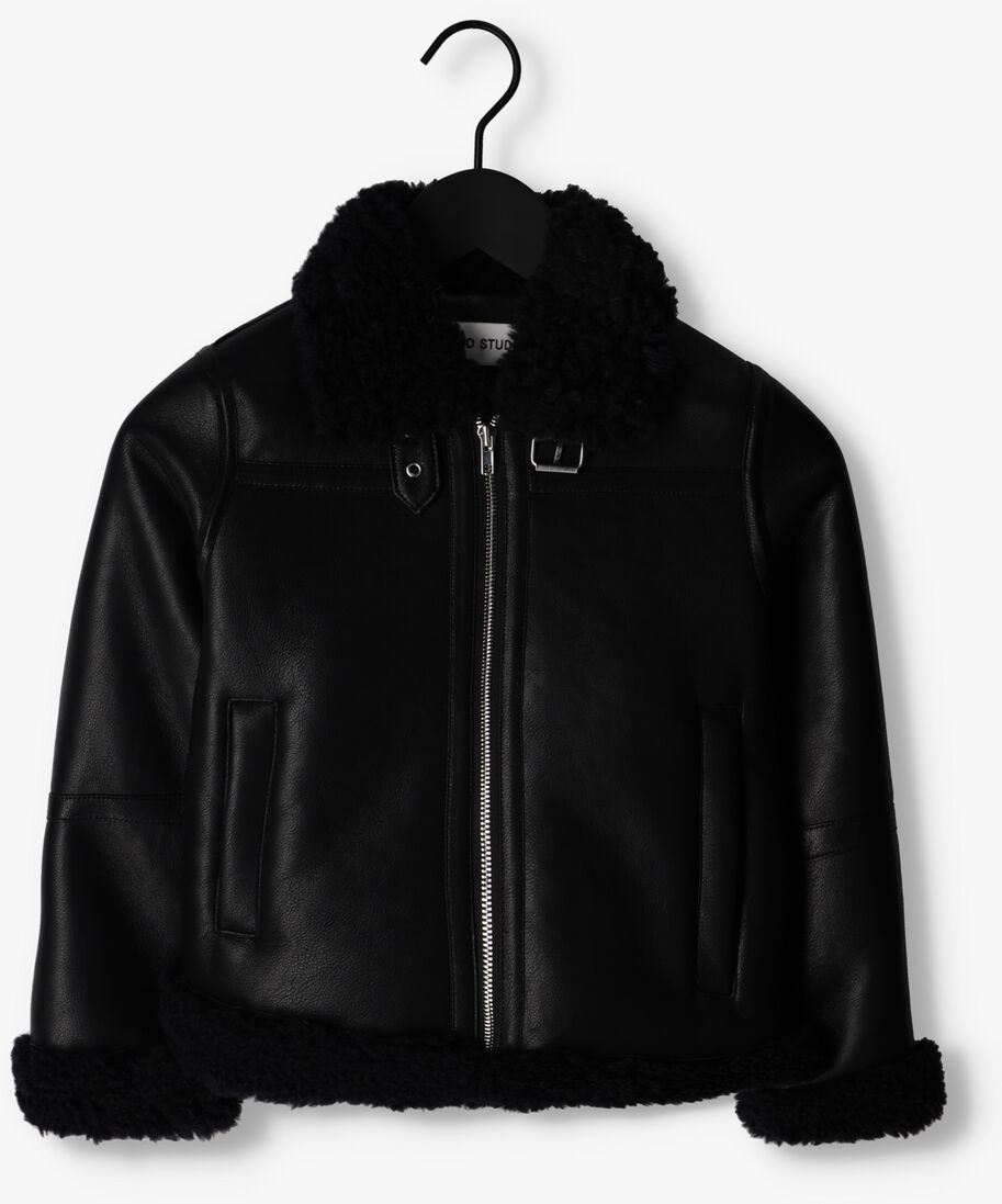 STAND STUDIO zwarte stand studio leren jas lorelle mini jacket