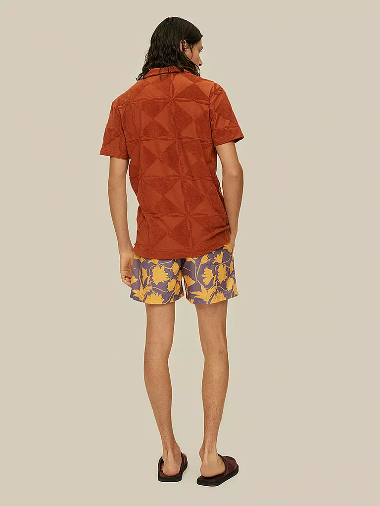 OAS Frottee Poloshirt orange