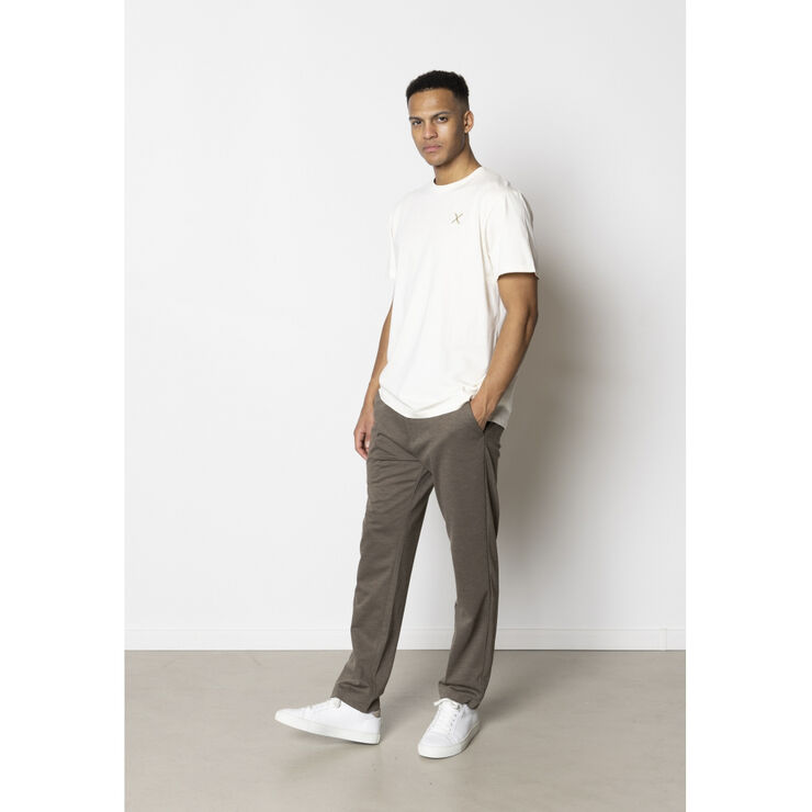 Clean Cut Copenhagen Cross Logo Organic Tee Ecru