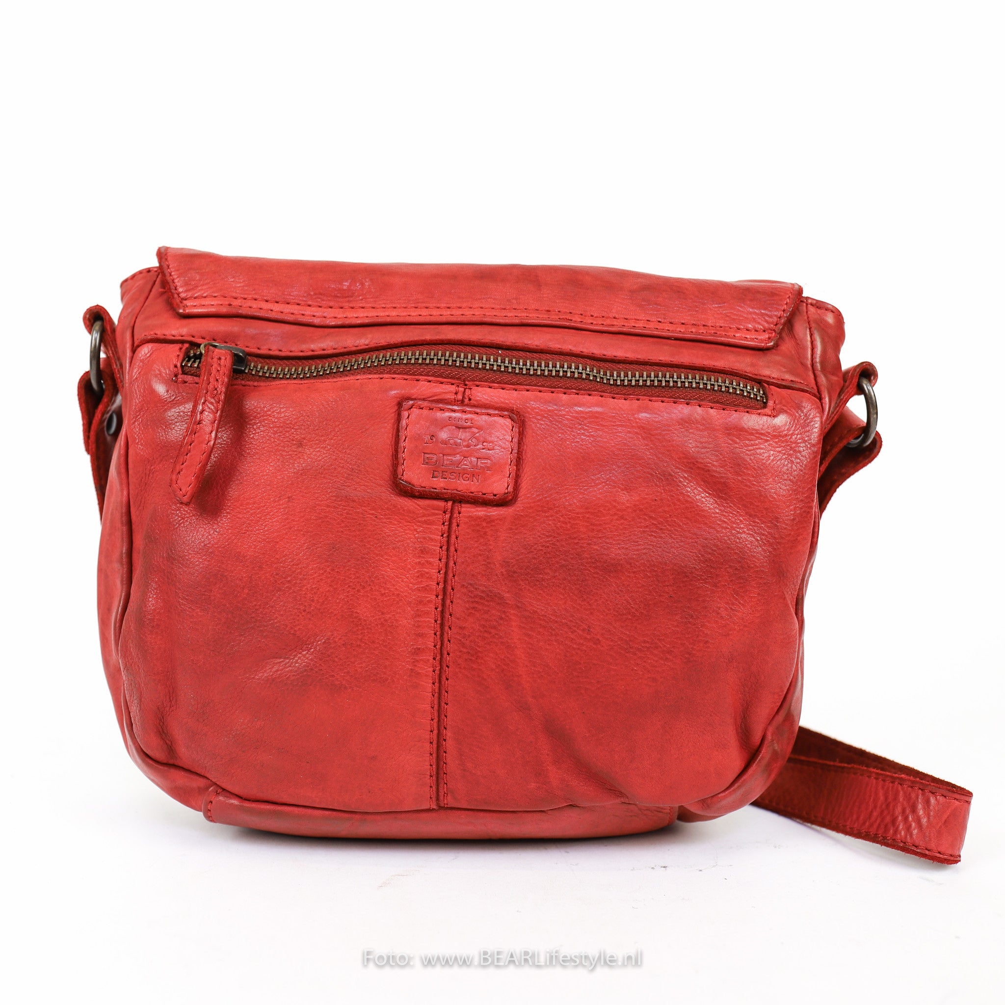 Schoudertasje 'Mattea' rood Rood