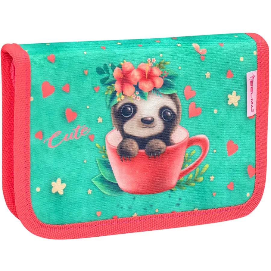 Belmil Schulranzen Classy Schulranzen Set 5-teilig mit Brustgurt Cute Sloth