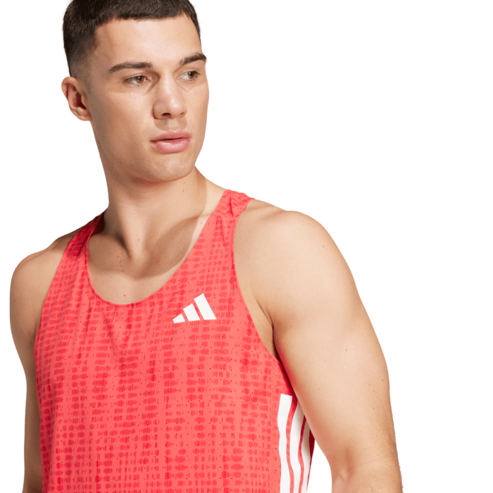 adidas Herre Singletter Adizero Singlet Rød