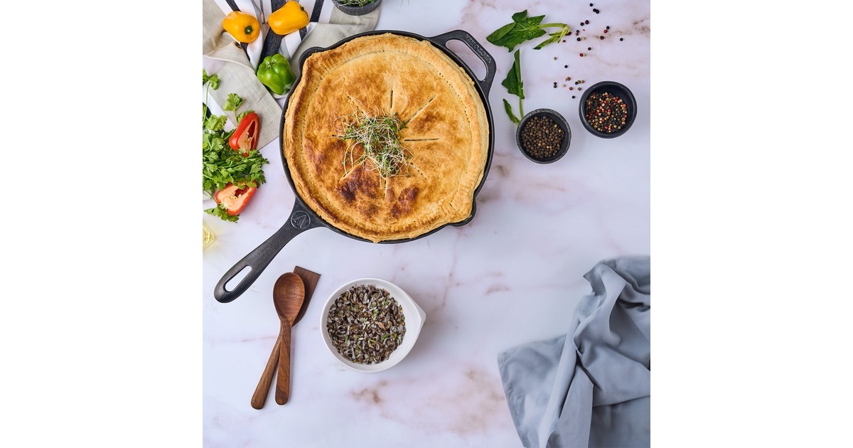 VictoriaSkillet 30 cm, Seasoned bak-/braadpan  (Zwart, Color packaging)