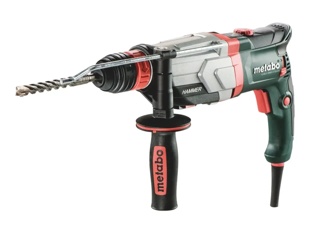 Metabo UHEV 2860-2 QUICK - Roterende hammer - 1100 W - 2-hastigheders - 3 tilstande - SDS-plus - 18 N·m - 3.4 Joule