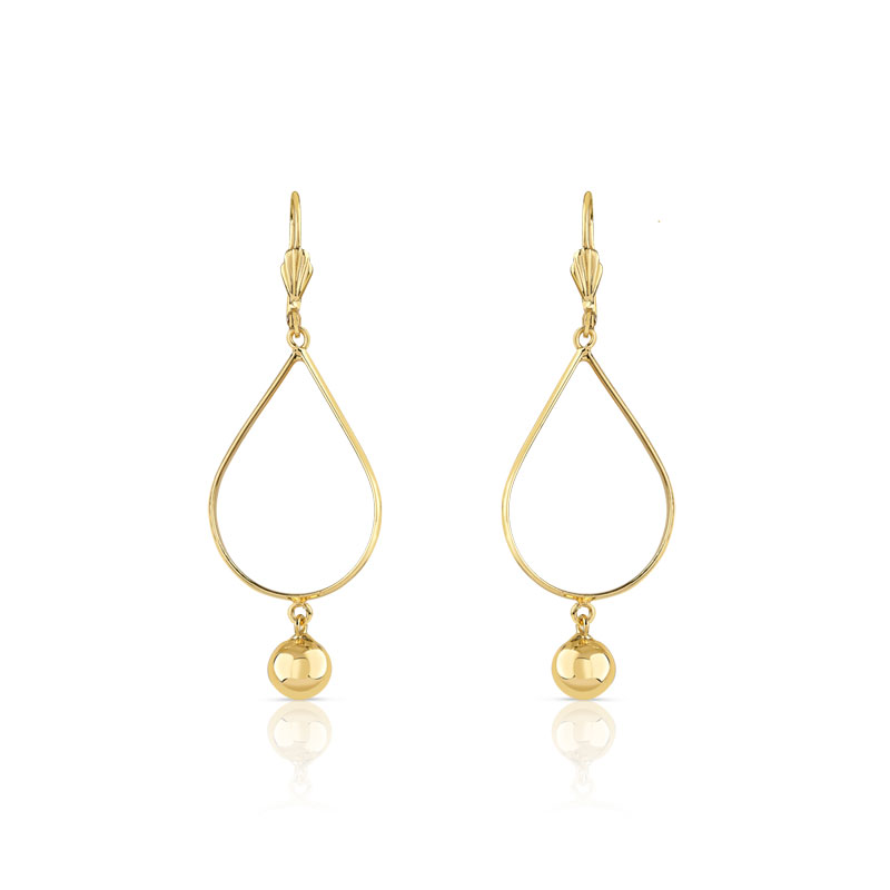 Boucles d'oreilles plaqué or dormeuses