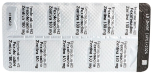 FEXOFENADINE Zentiva Filmtabletten 180 mg, 10 Stück