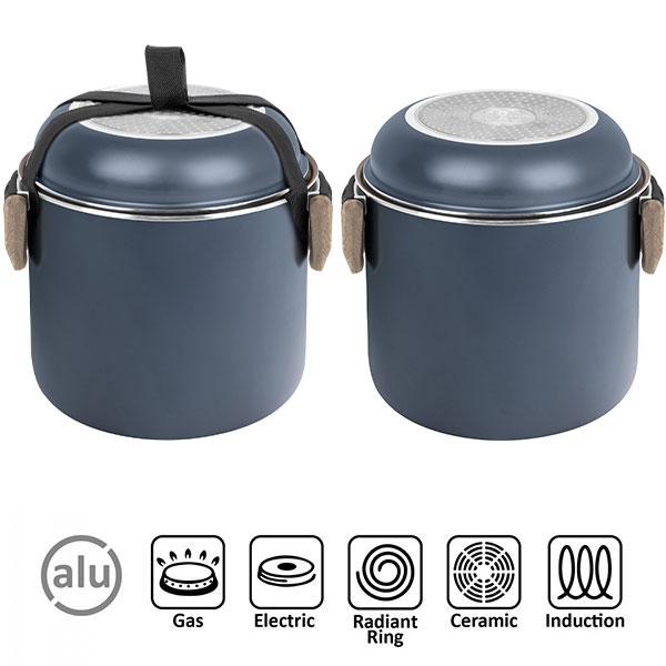 Popote alu Ceramic Torralta 20cm 7+2 pièces