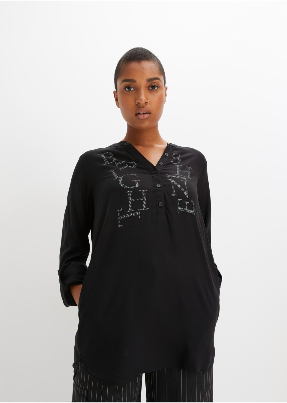 Blouse à imprimé brillant