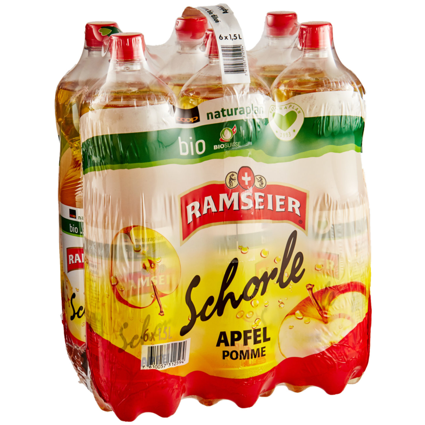 Ramseier Naturaplan Bio Apfelschorle 6x1,5l