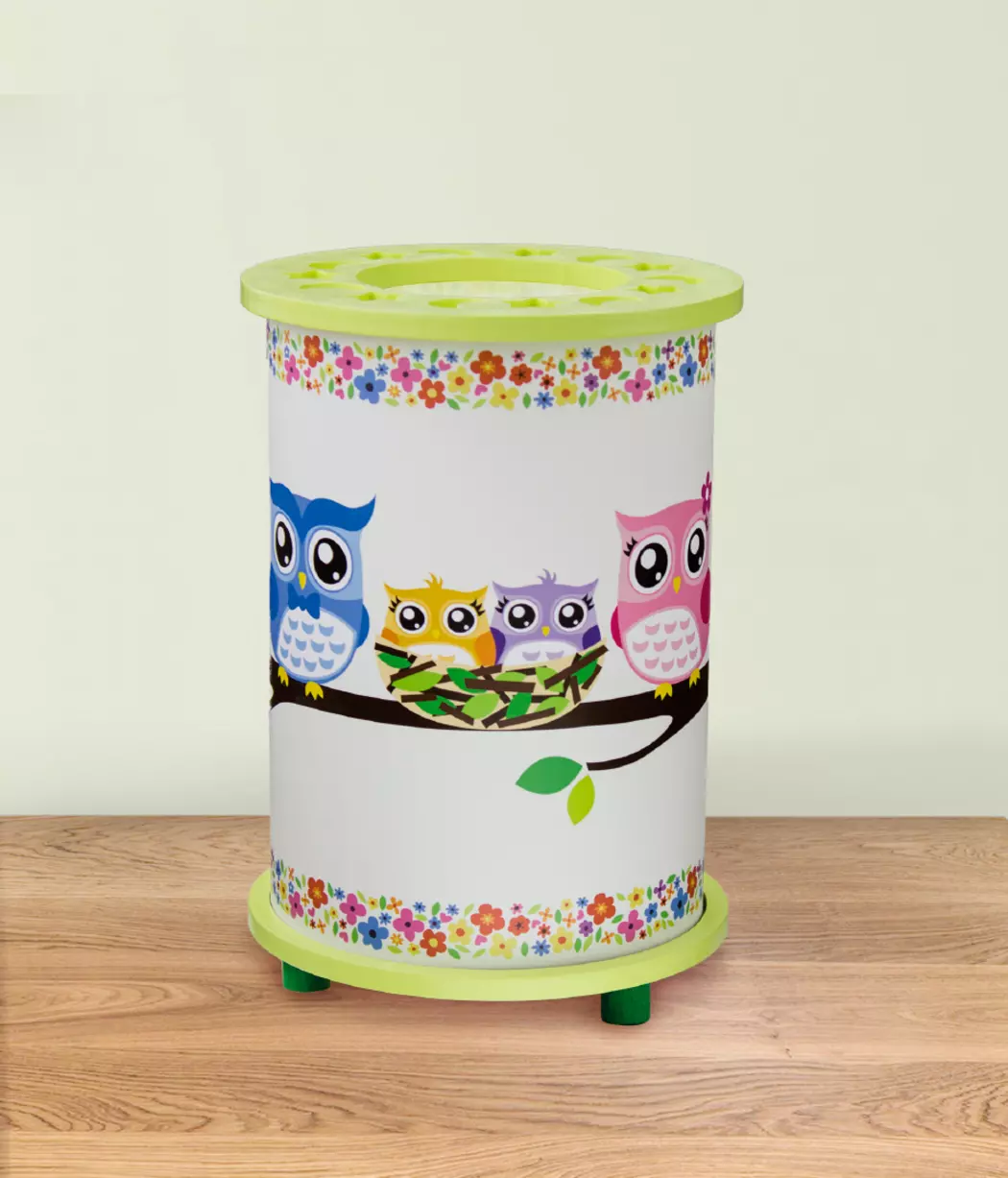 LED-Kinderlampe Eulenfamilie