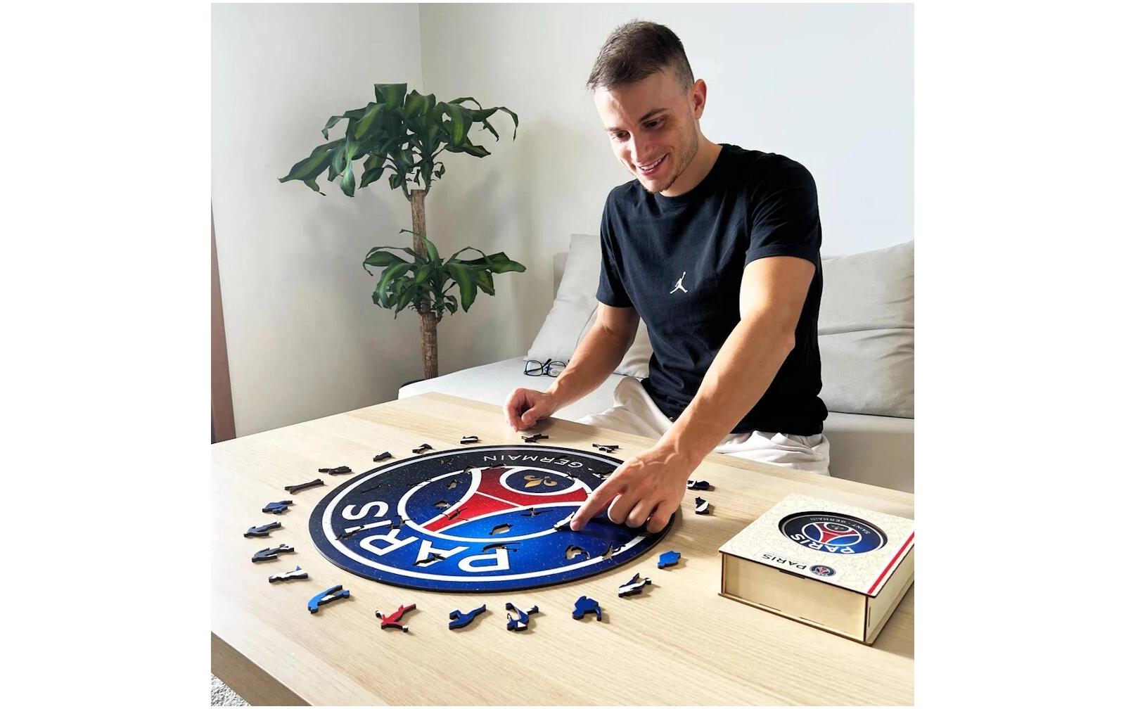PSG FC – LogoOffizielles Holzpuzzle, Grösse M