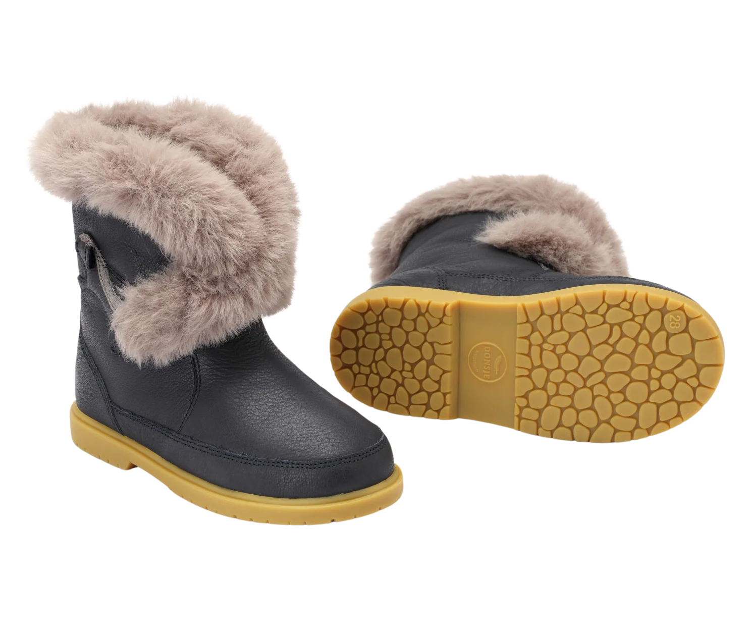 Tusi Boots | Skunk | Navy Leather