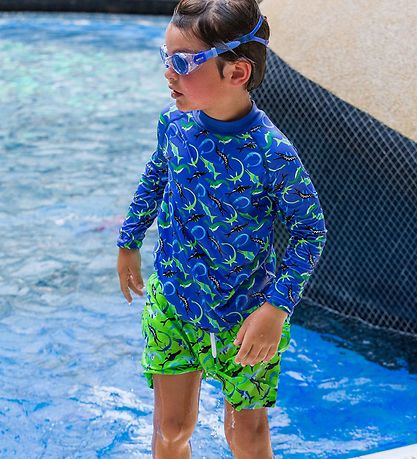 BECO Badeshirt - Ocean Dinos - UV50+ - Blau