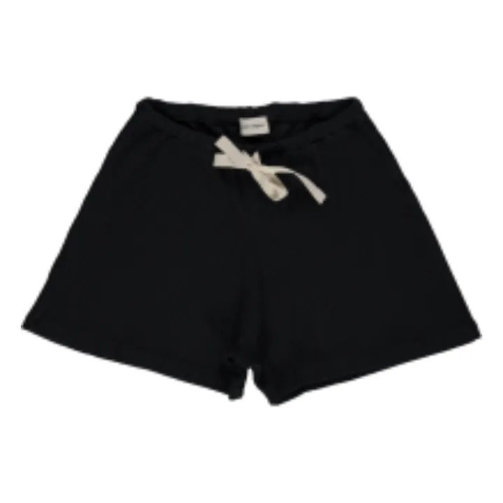 Poudre Organic Short Côtelé Hortensia - Collection Femme | Noir