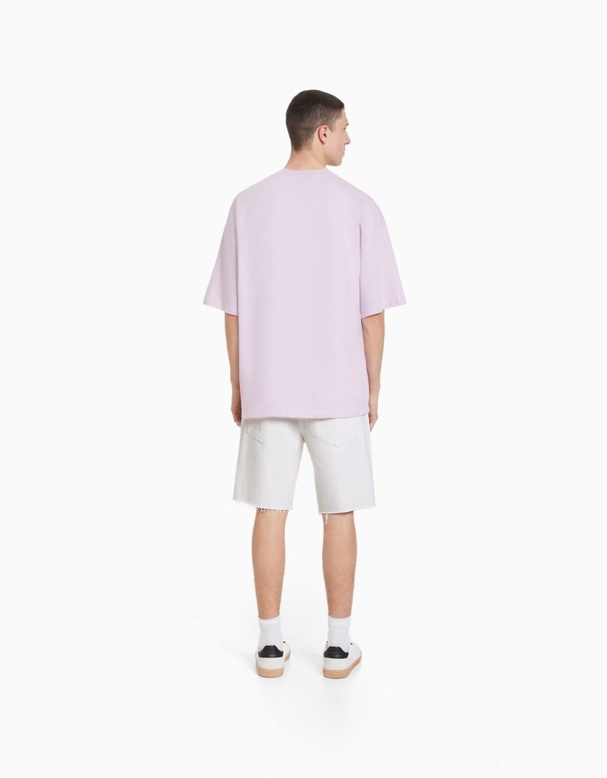 Bermuda jeans rasgada