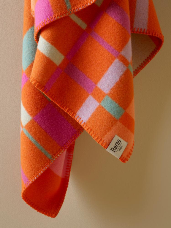 Røros Tweed City plaid 135x200 Pastel
