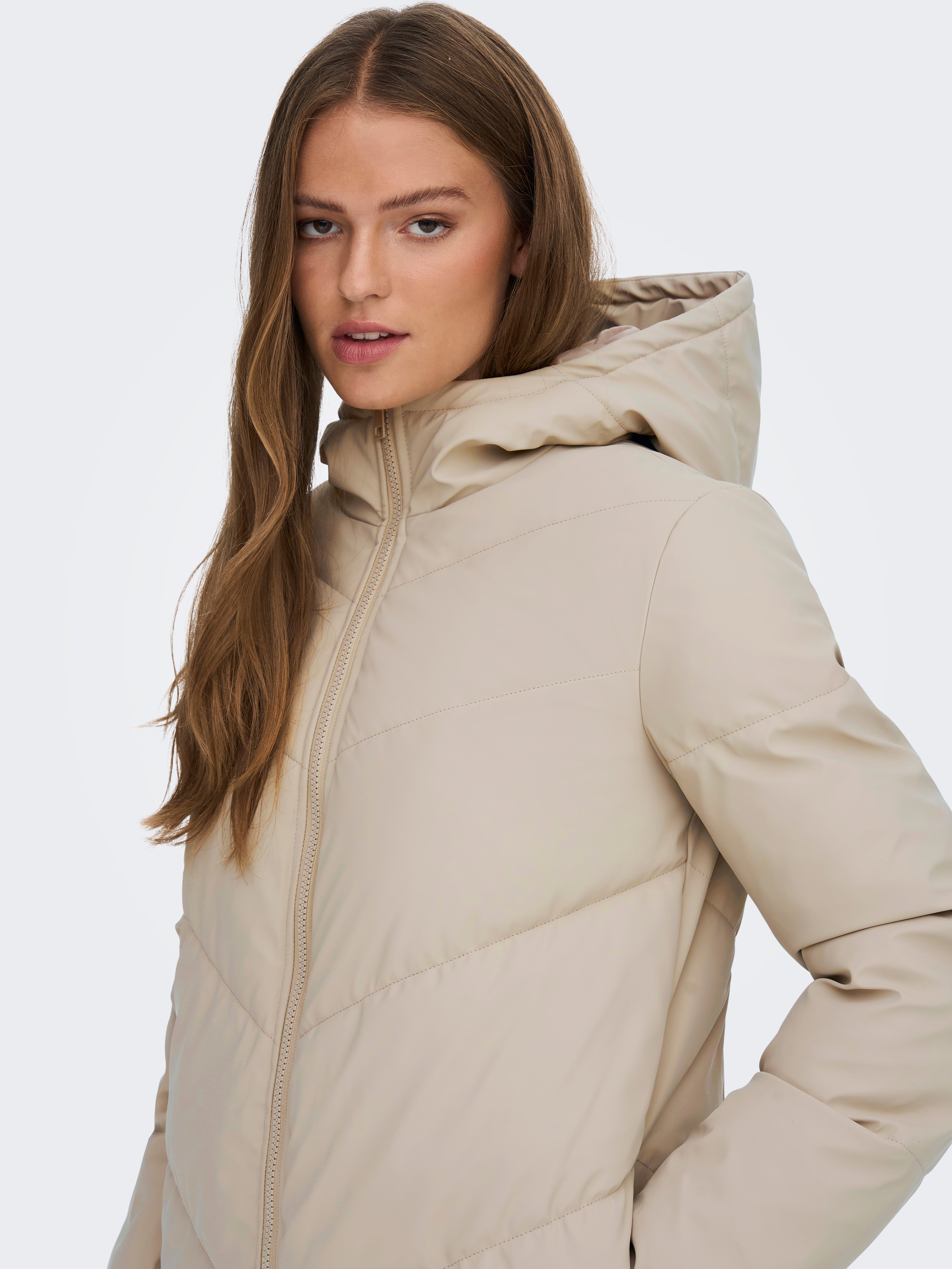 JDYULRIKKA Steppmantel Simply Taupe