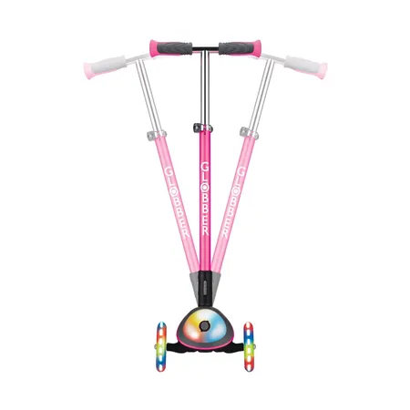 Authentic Sports Globber Elite Deluxe Flash Lights pink, mit Leuchtrollen
