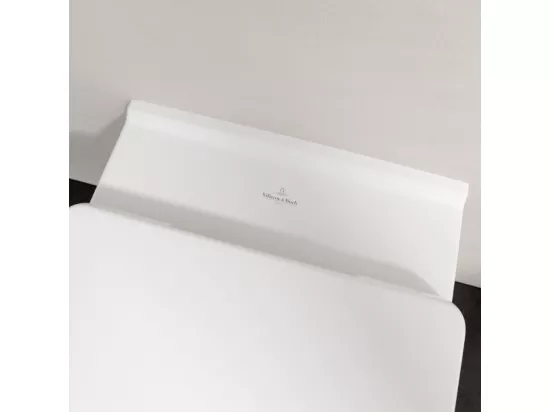Pack WC sans bride VILLEROY ET BOCH O novo avec abattant frein de chute + bâti-support sol et mur Viconnect PRO + plaque Chromé