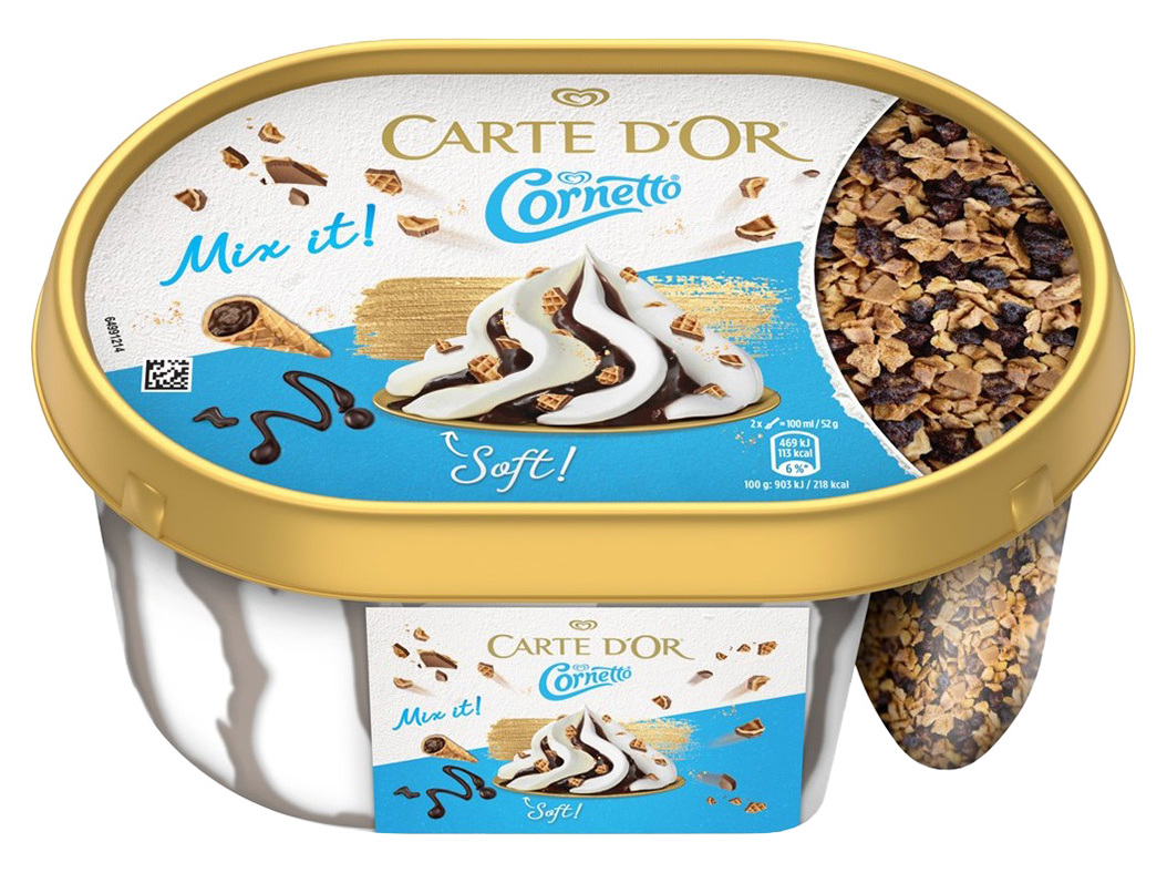 GELADO CARTE D'OR CORNETTO 825ML