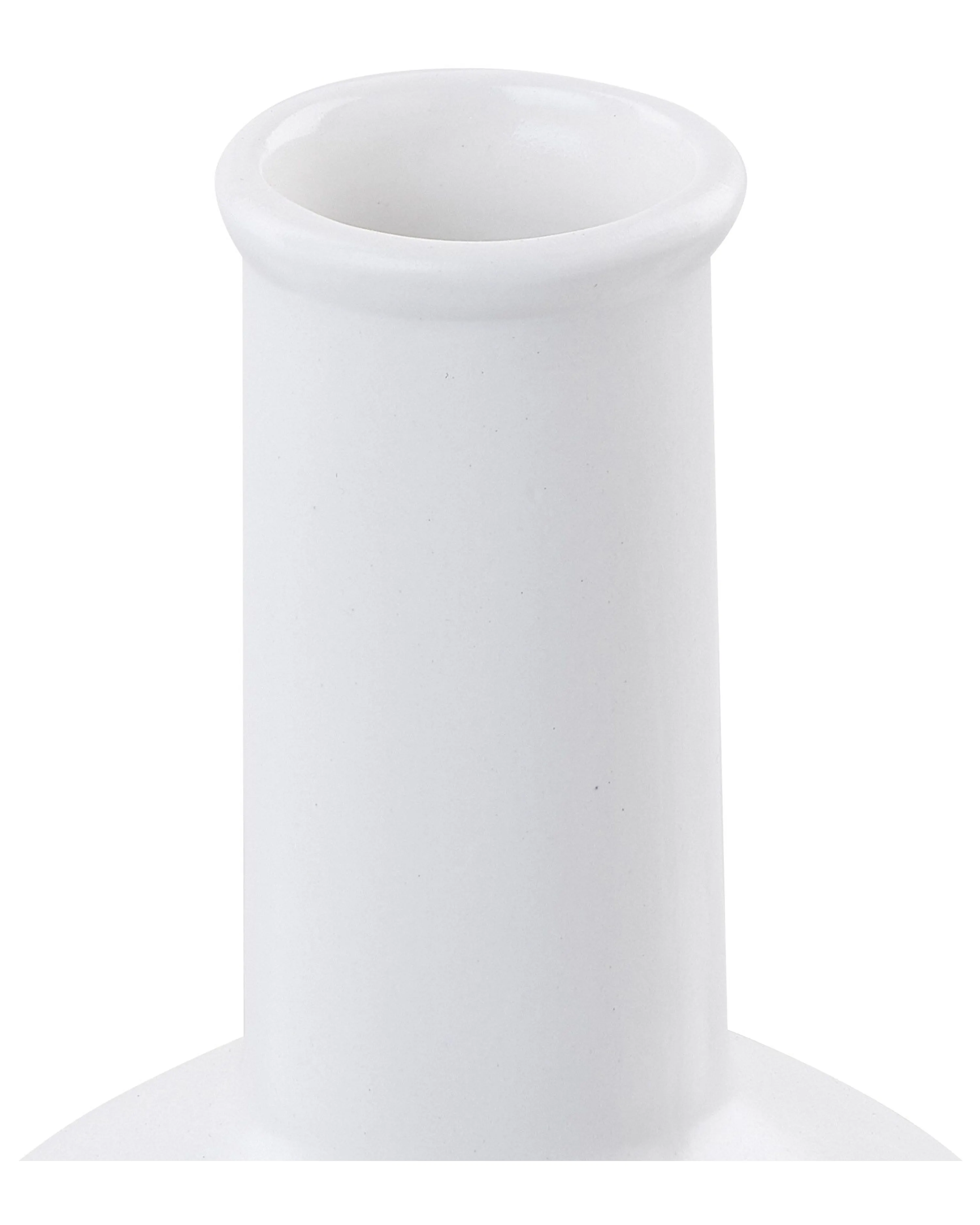 Bloemenvaas THEBES Keramiek 22 cm Wit