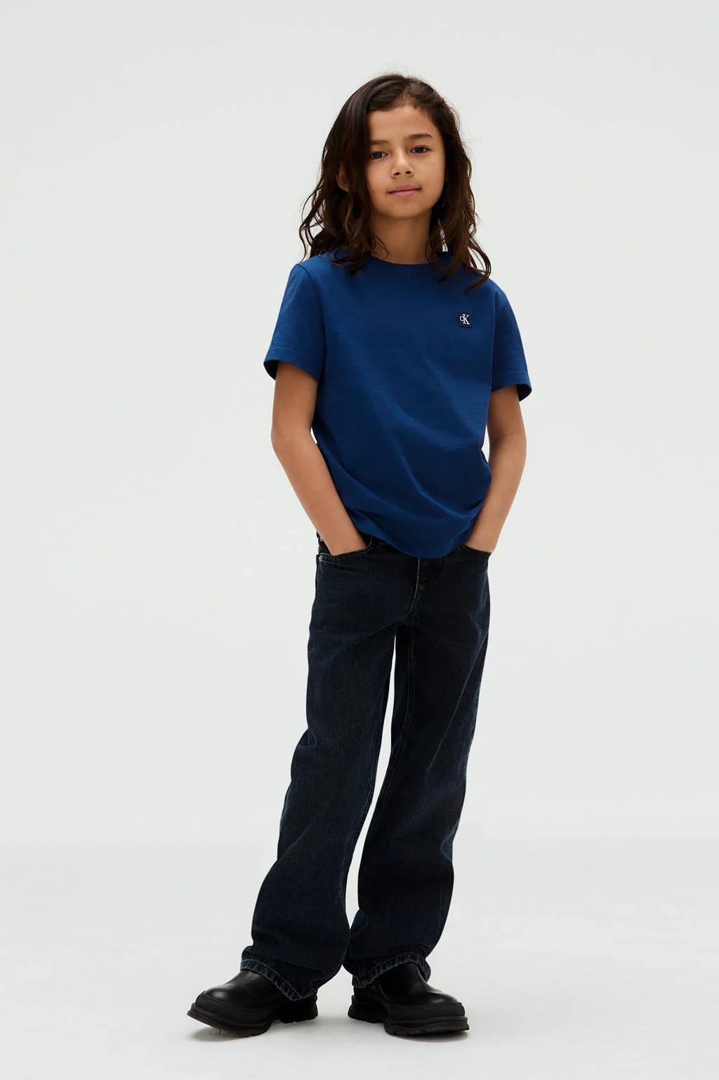 Calvin Klein straight leg jeans dark blue denim