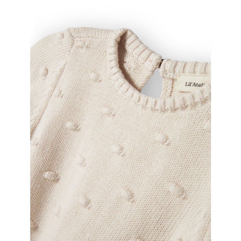 Køb Lil'Atelier Pastel Parchment Nmngable Ls Loose Strik Lil
