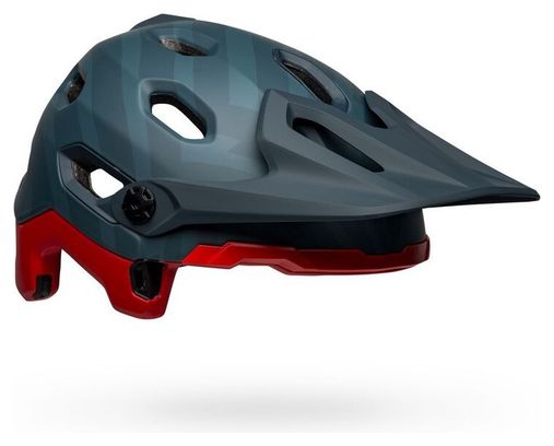 Casque avec Mentonnière Amovible Bell Super DH Spherical Mips Bleu / Rouge Crimson