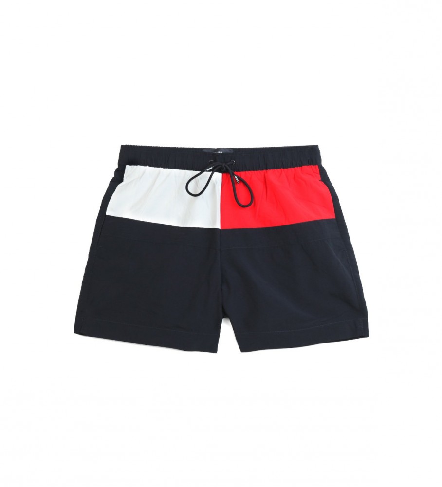 Maiô Tommy Hilfiger tamanho médio com estampa da bandeira azul marinho