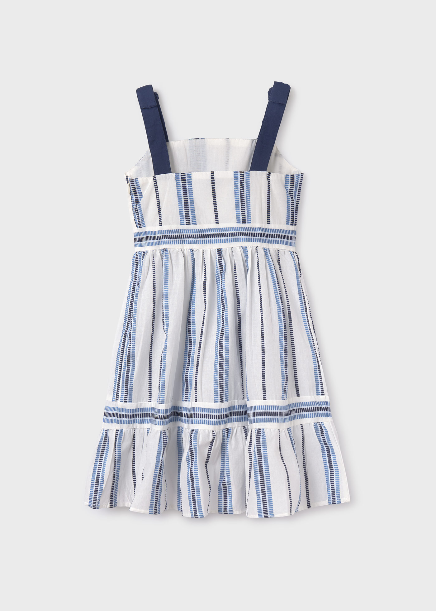 vestido listrado para meninas