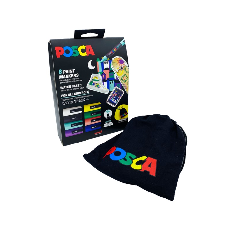 POSCA<br>Tusser POSCA PC-5M Pose sæt