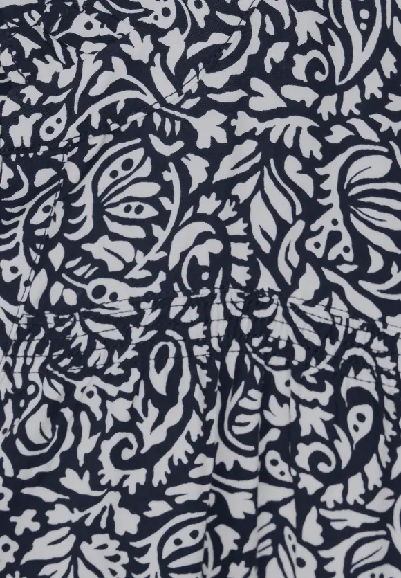 Print Tunikabluse - deep blue