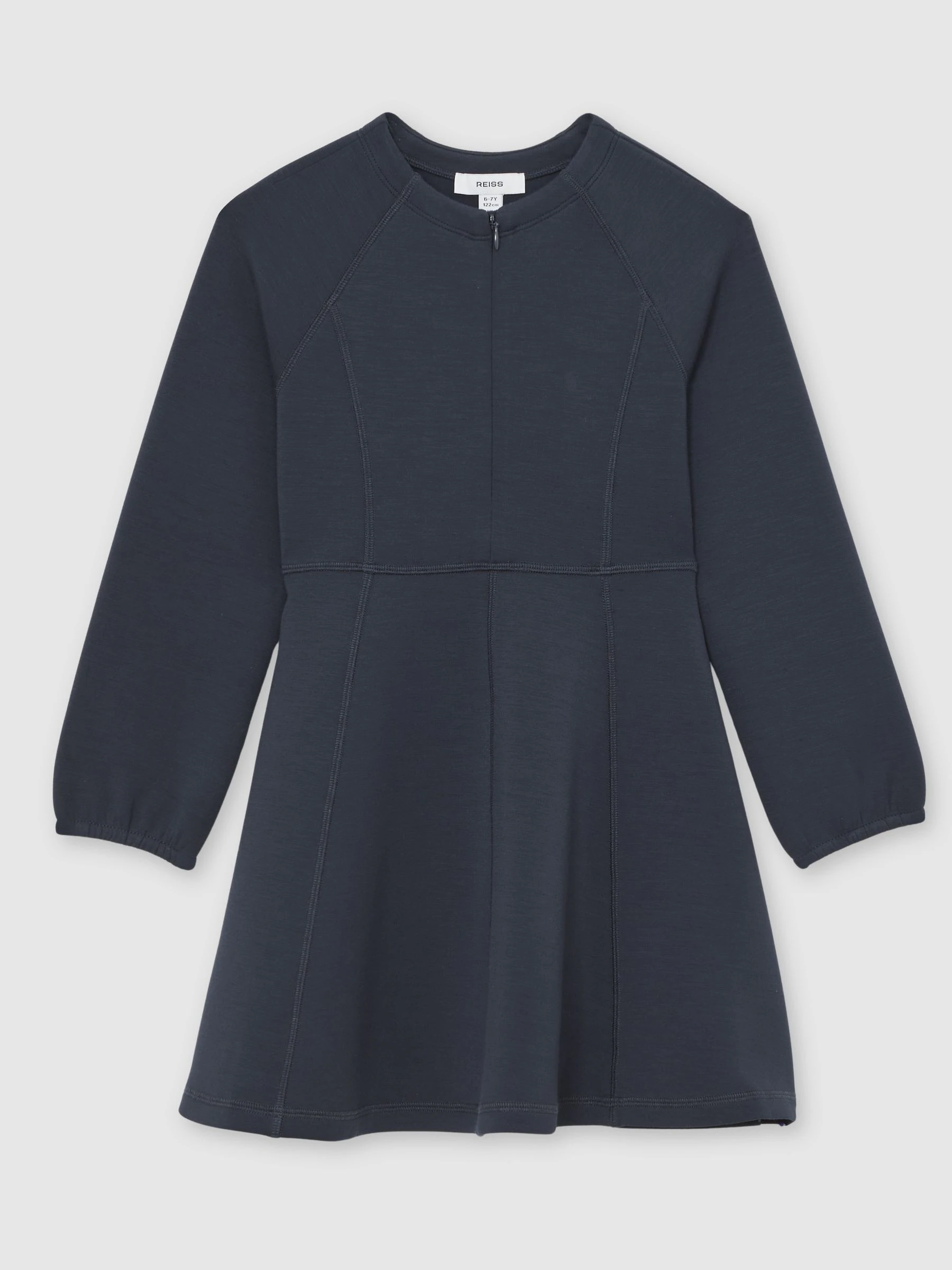 Reiss Jen Interlock Jersey Panelled Dress