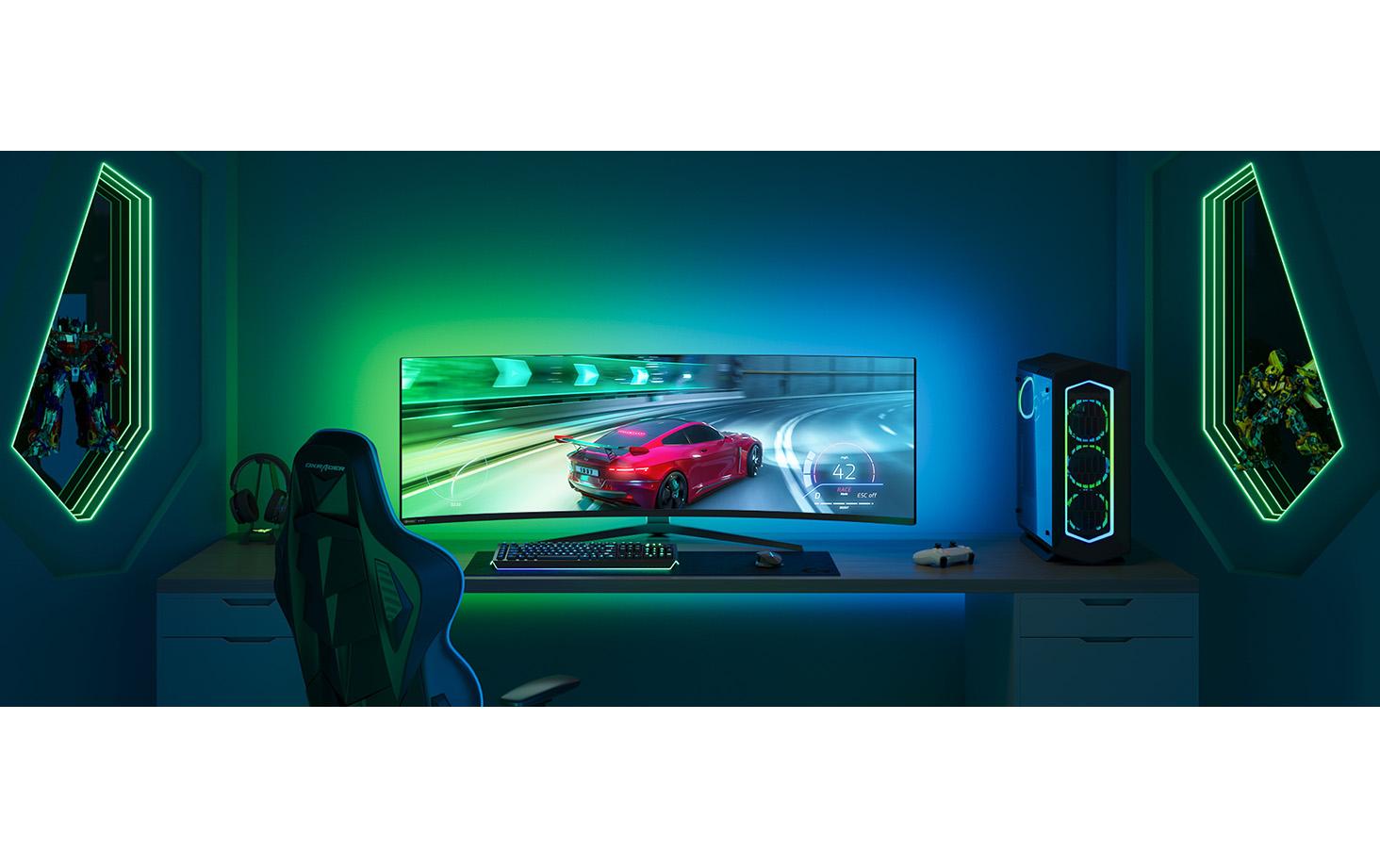 LED Stripe Gaming G1, Wi-Fi + Bluetooth, RGBIC, 27