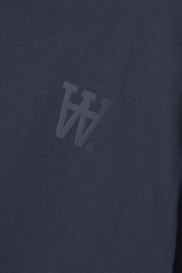 Wood Wood WWAce AA Chest Print Tshirt Dark navy
