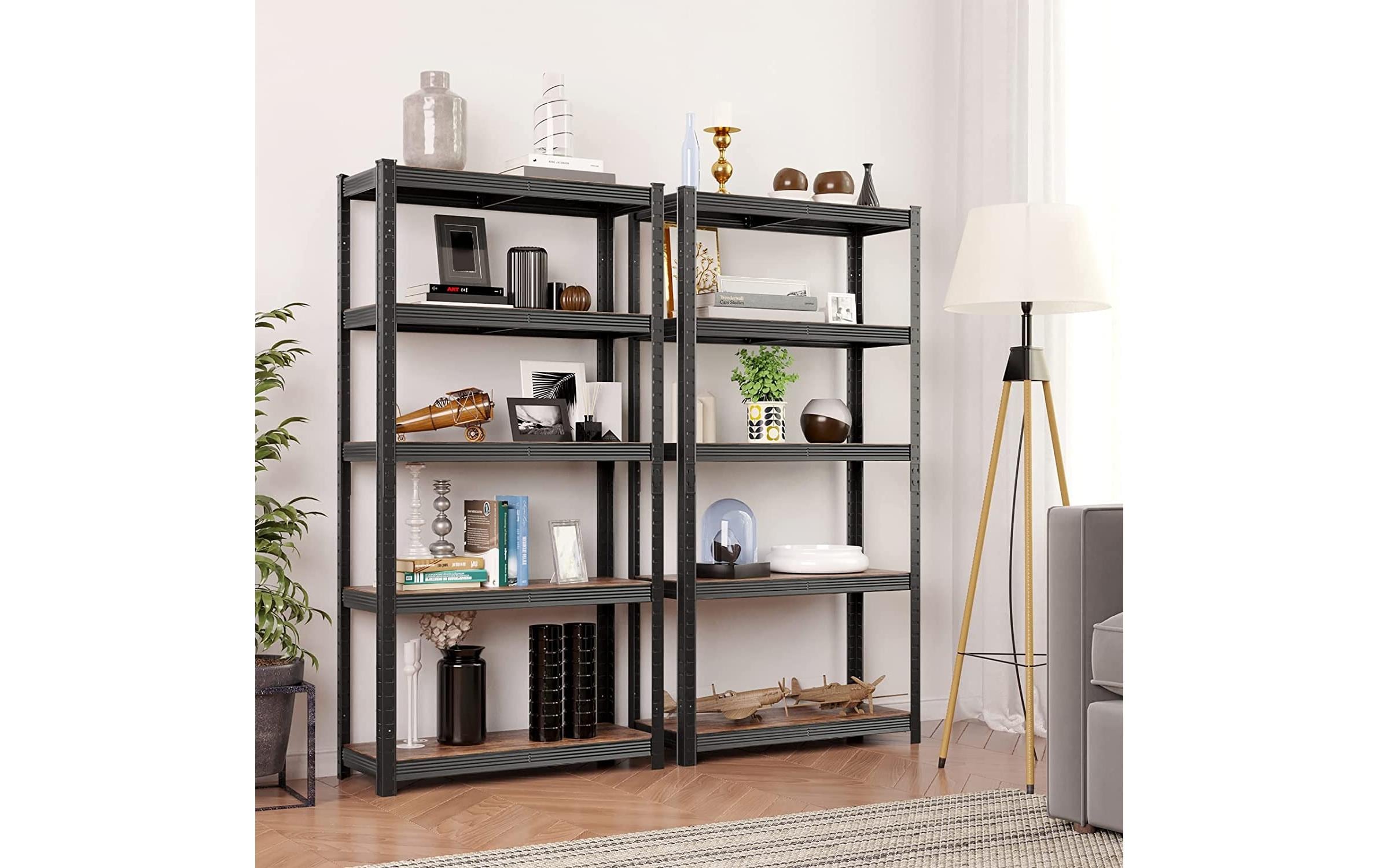 Regal Industrial 150 x 75 cm, MDFStandregal mit fünf höhenverstellbaren Ablagen