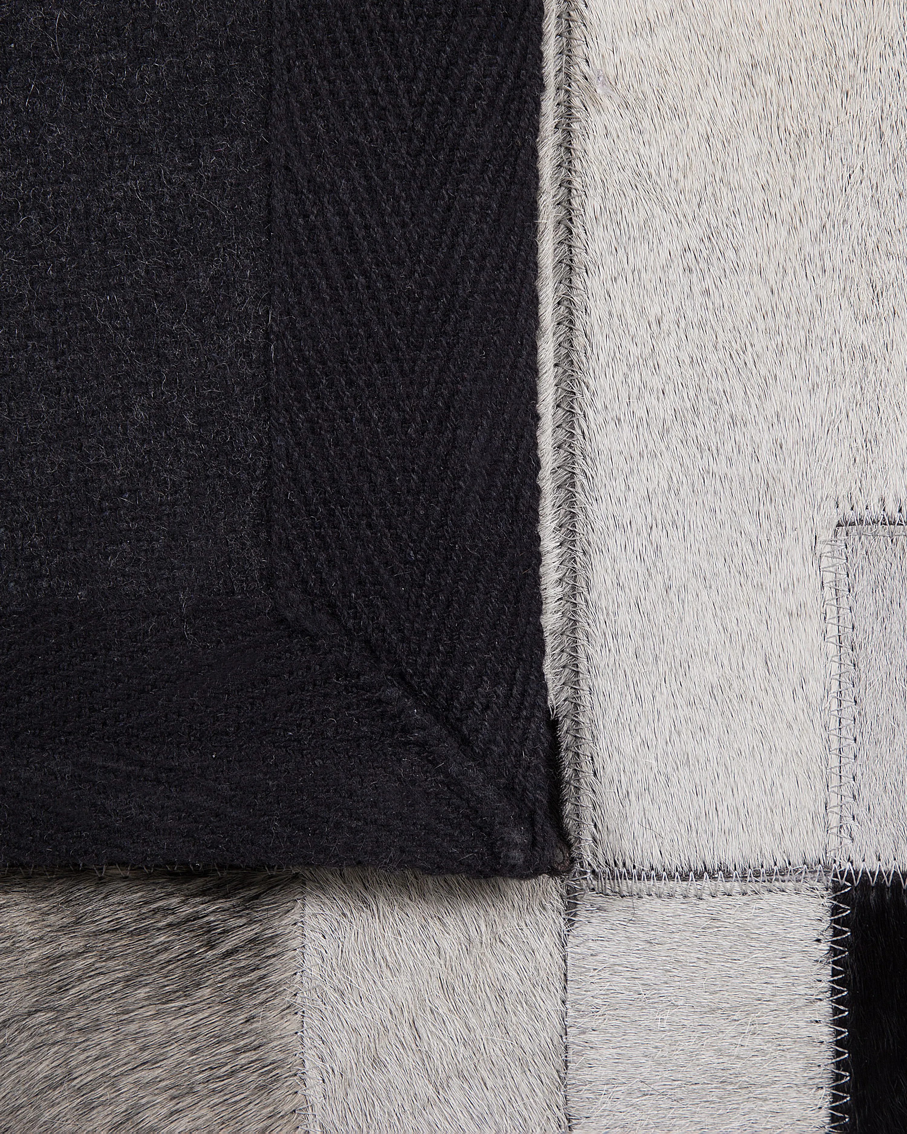 Vloerkleed EFIRLI Grijs 160 x 230 cm Leer