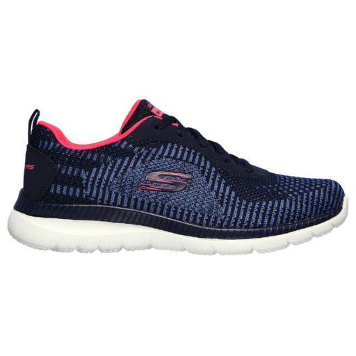 Skechers Bountiful-purist. Azul-marinho/rosa choque. 149220/nvhp.