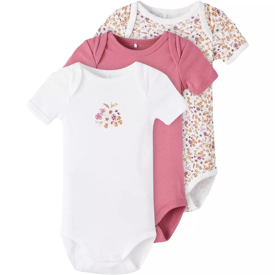 name it Body 3er Pack Rose Wine Flower