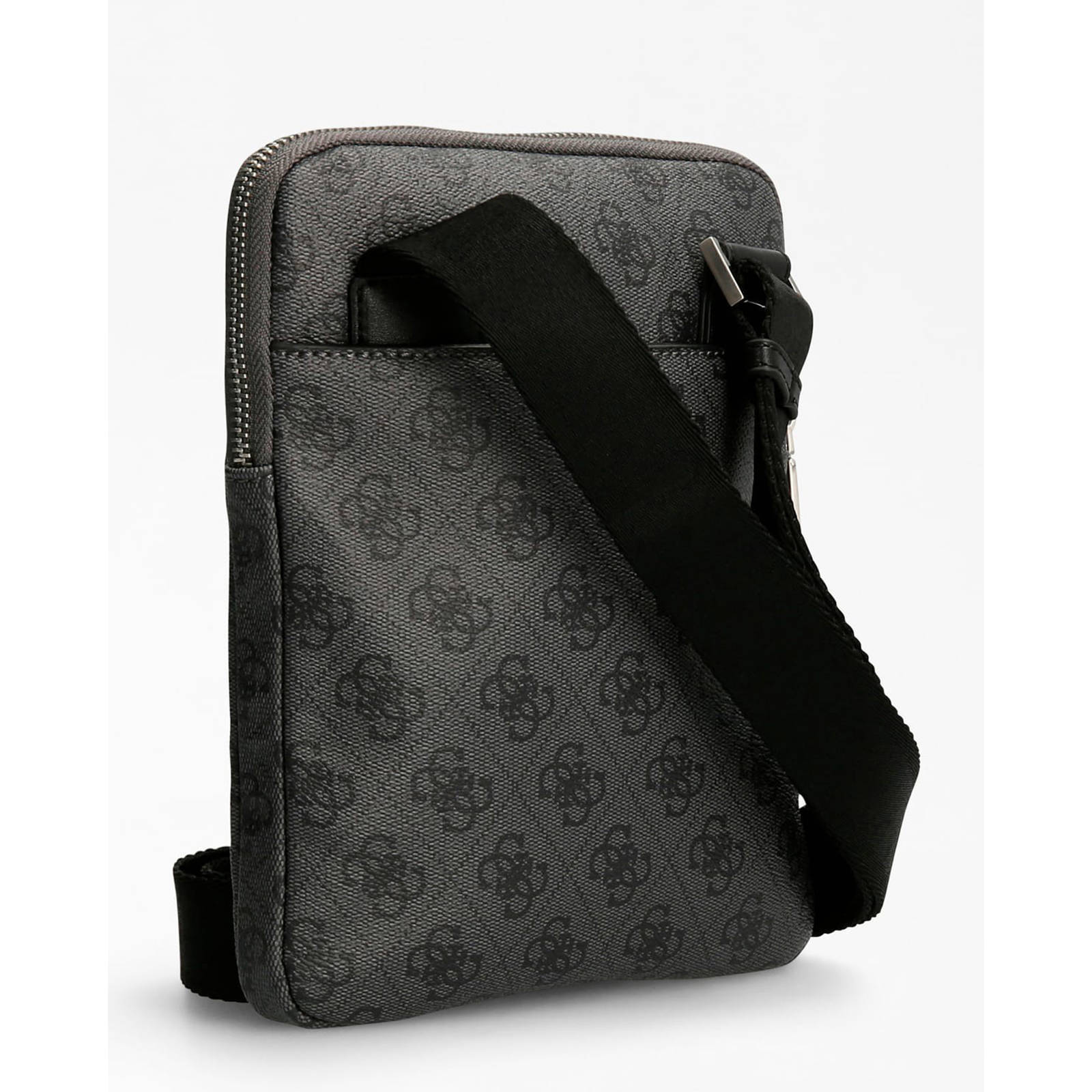 GUESS schoudertas Milano met logoprint antraciet