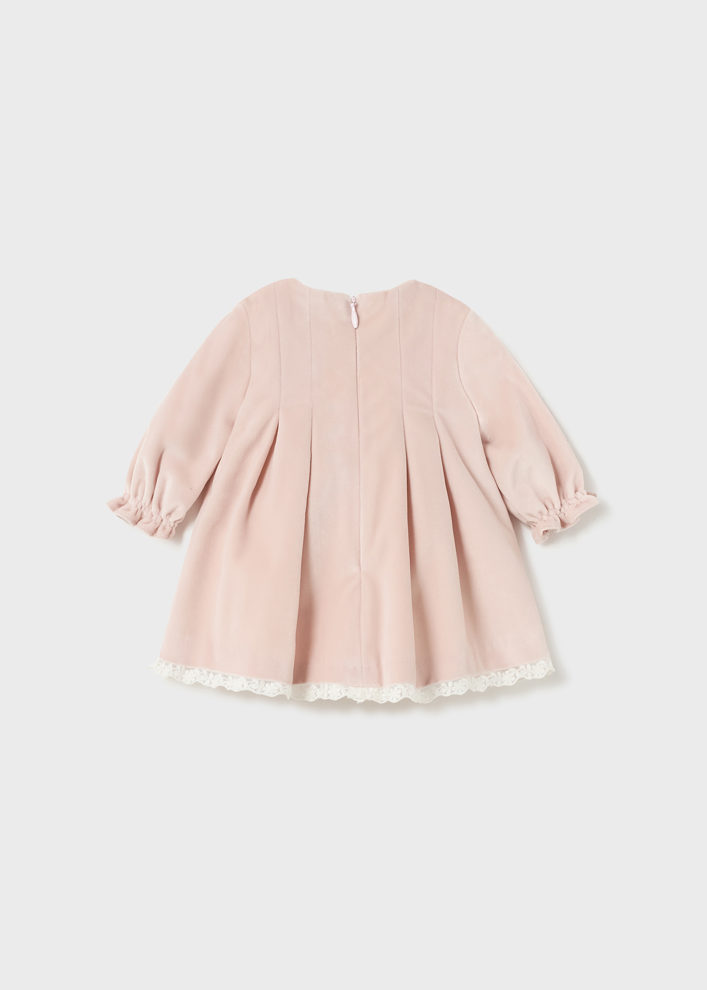 Vestido de veludo para recém-nascido