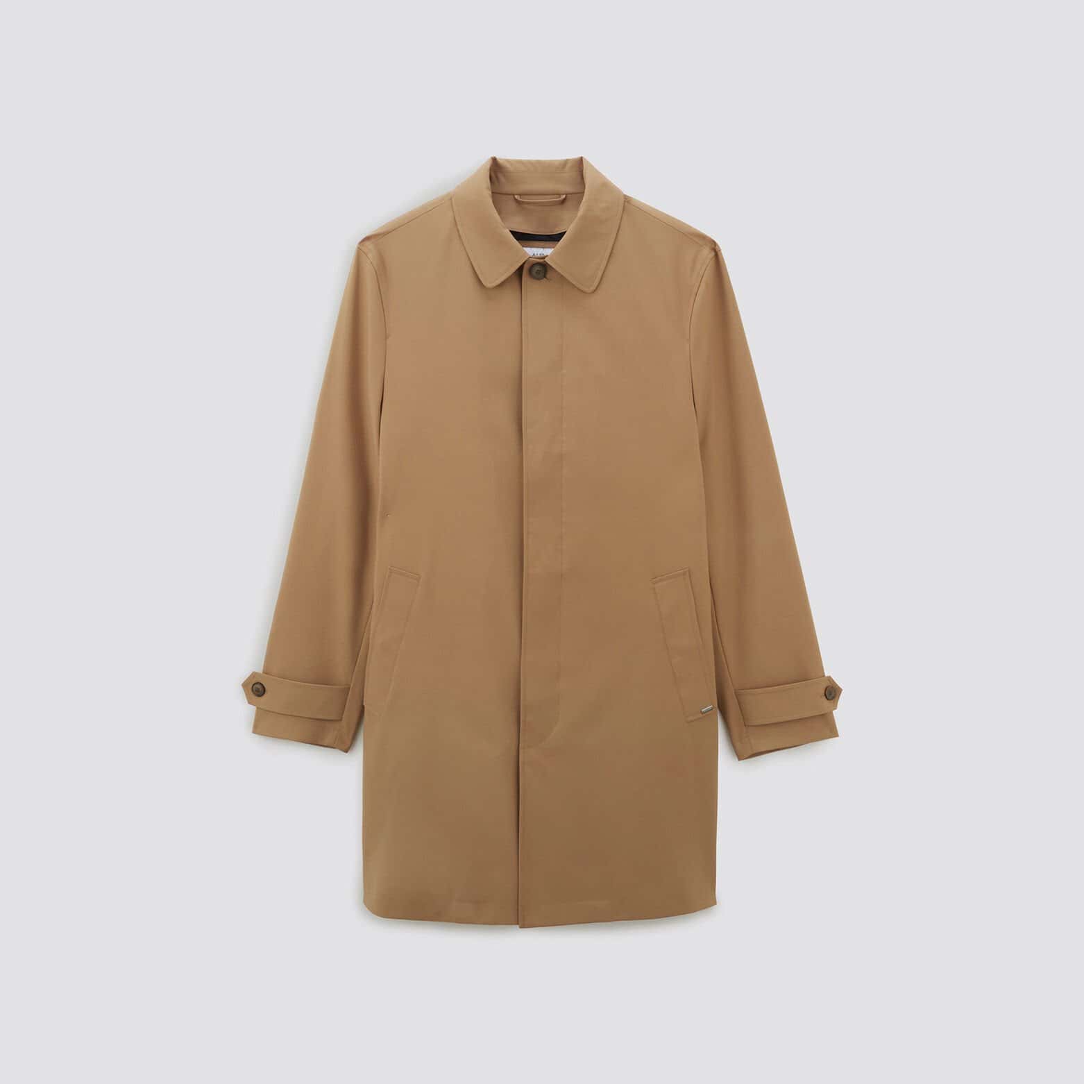Trench col chemise avec doublure amovible Beige