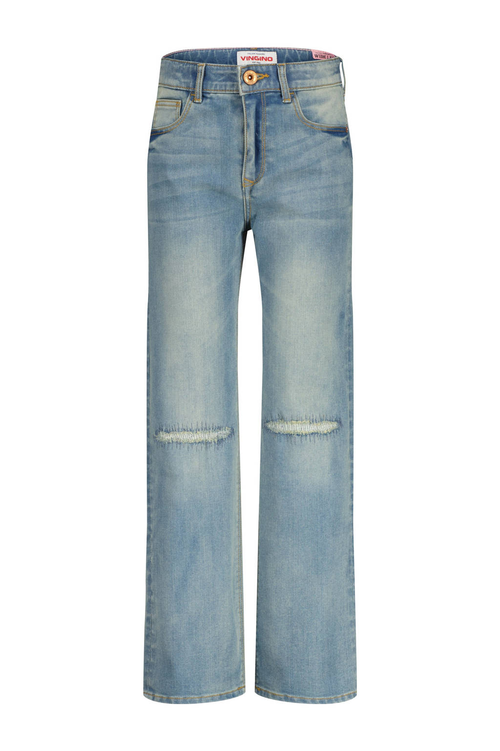 Vingino wide leg jeans Coco tinted mid blue