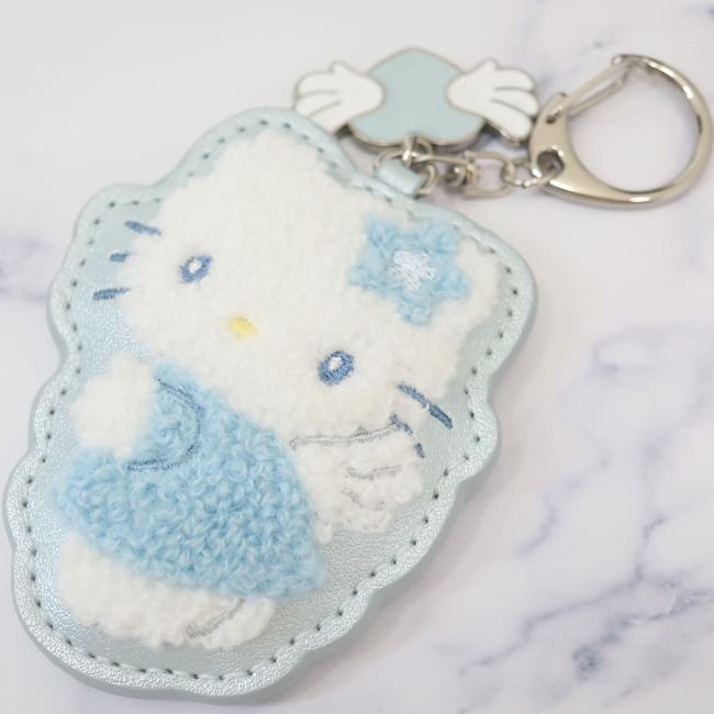 Marimocraft - Sanrio Hello Kitty geborduurde sleutelhanger (Water Blue Series)
