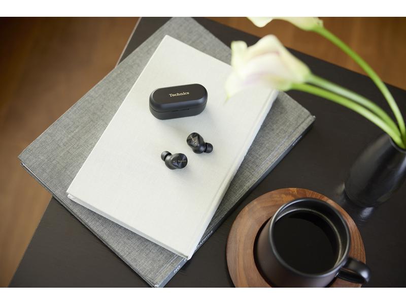 Technics True Wireless In-Ear-Kopfhörer EAH-AZ80 Schwarz Kristallklarer Sound von morgens bis abends