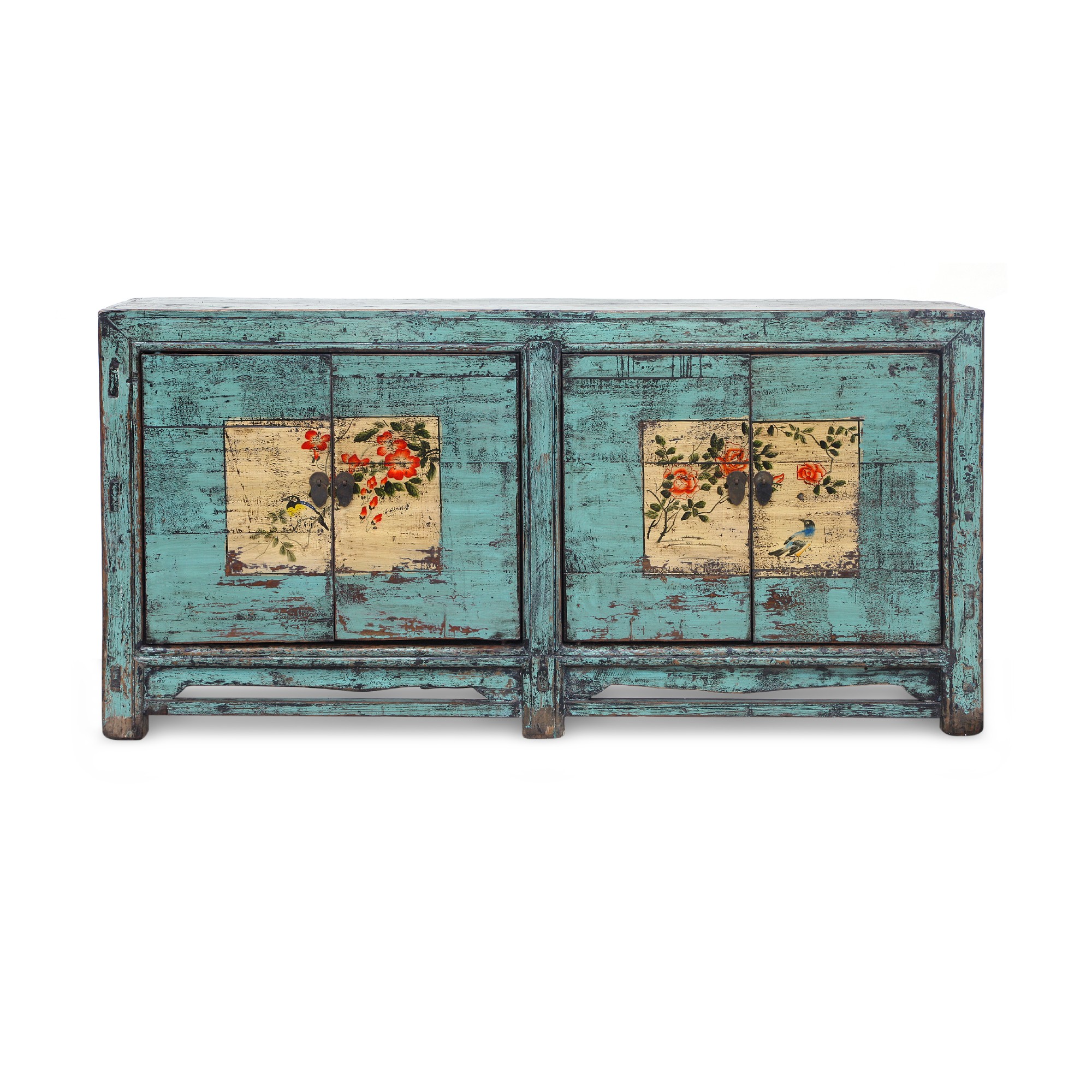 Sideboard 'Mésange', blau, T 45 cm, B 150 cm, H 86 cm von fischer's lagerhaus