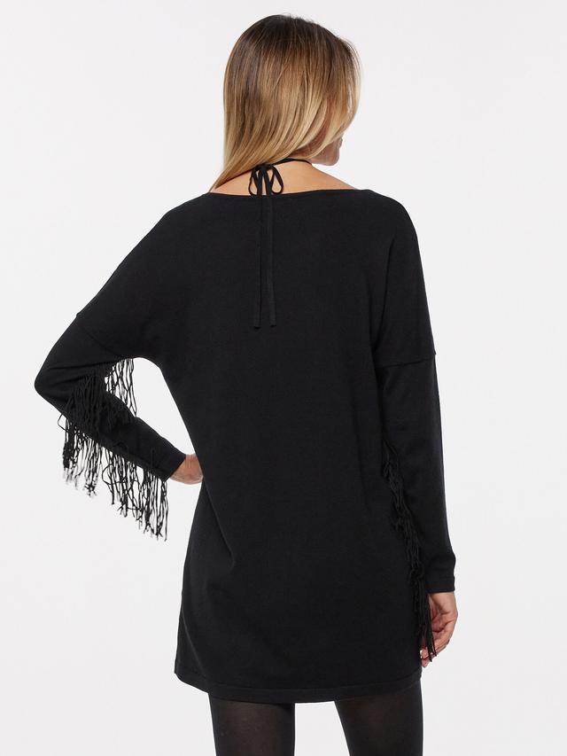 Longpullover mit Fransen