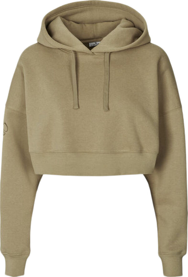 Carite Oversized Crop hættetrøje Brun
