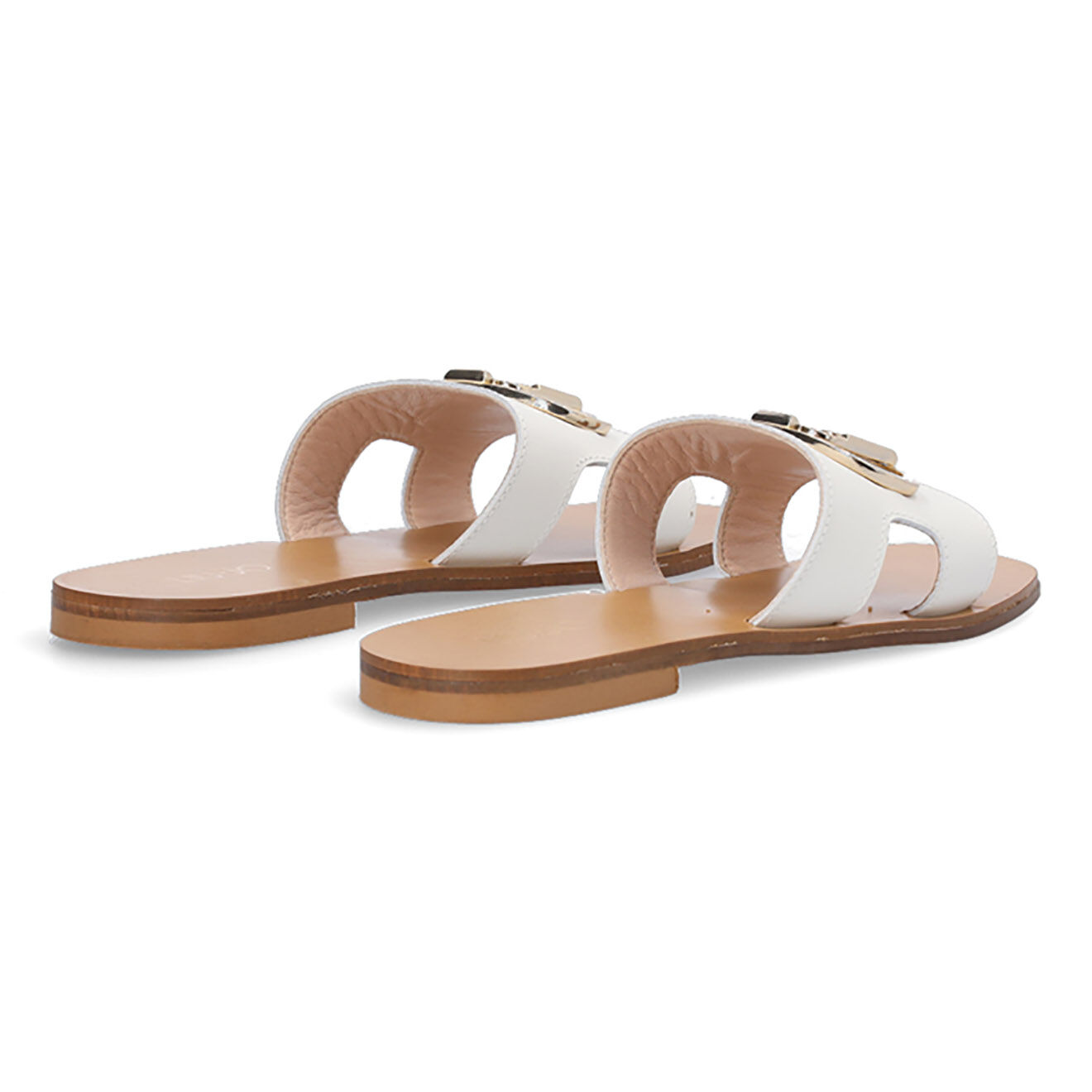 Liu-Jo Mules en Cuir Elia blanches